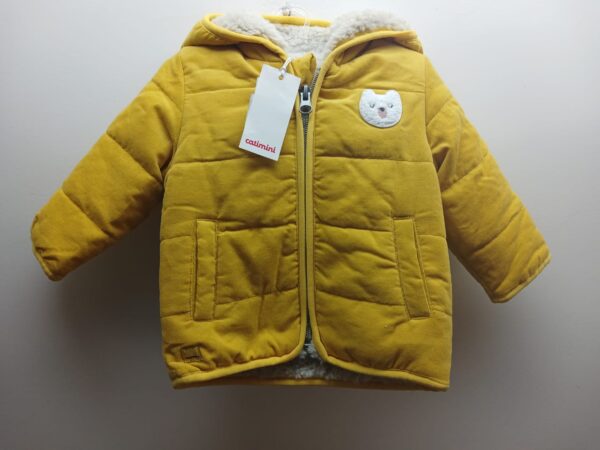 Veste-Catimini jaune fourrée- 6mois