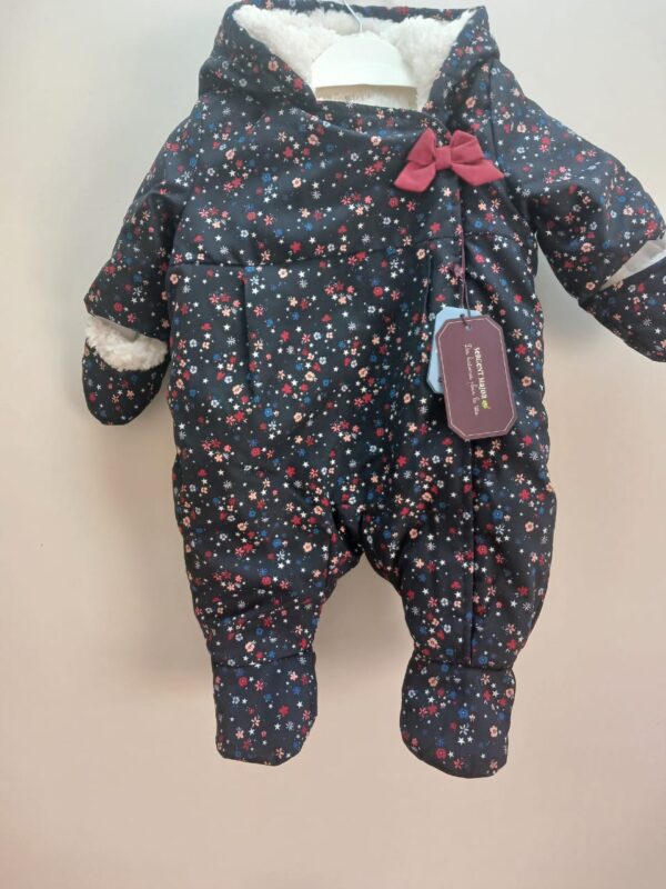 Combinaison-Bébé- Sergent Major- Marine à Fleurs- 3 mois