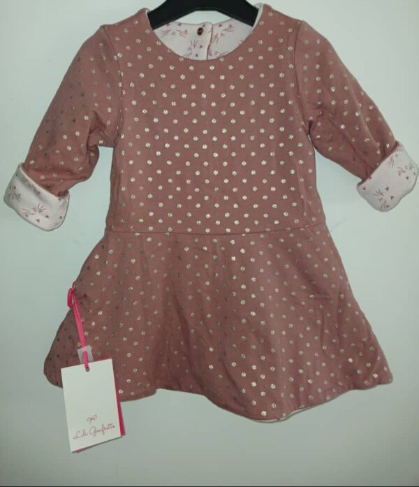 Robe Lulu Gaufrette-Reversible en Coton chaud- 1an