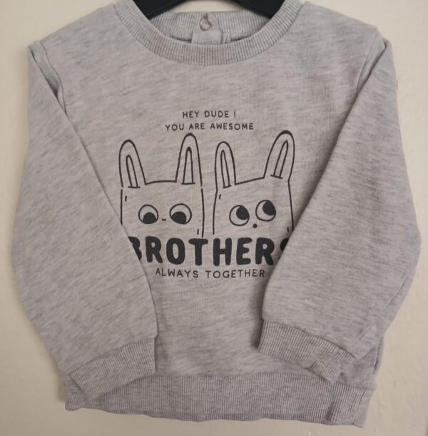 Sweat Kiabi- 24 mois- Gris en Coton