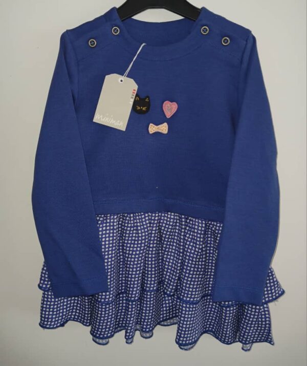 Robe fillettes Miniman turquoise 3ans