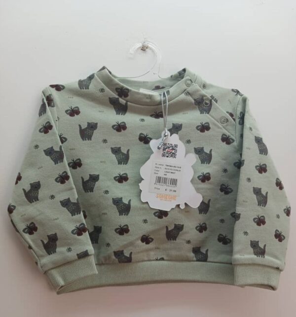 Sweat Someone Vert- 68cm- Coton Stretch
