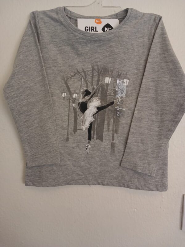 Z- T-Shirt Manches Longues-Gris- 2 ans