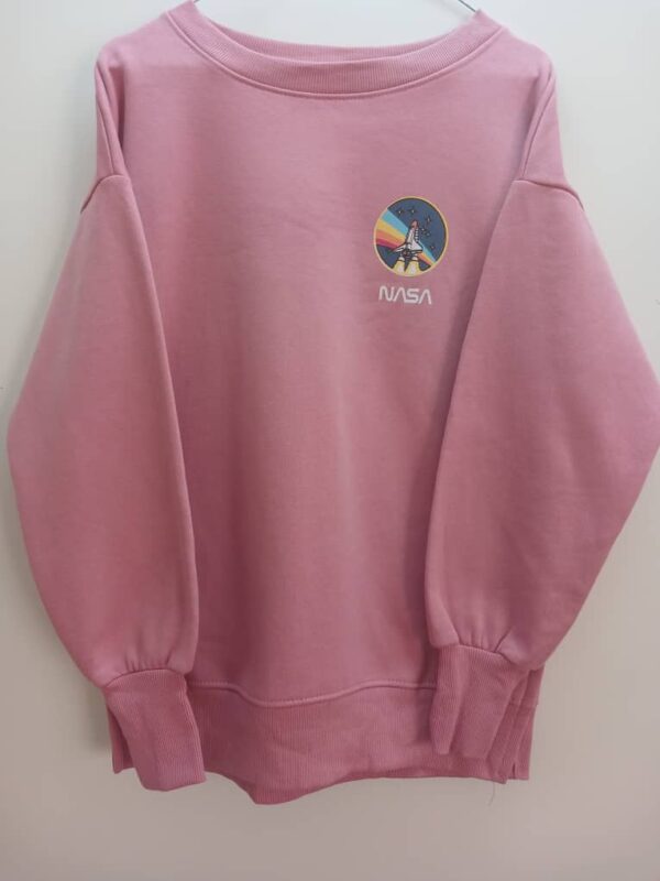 Sweat Filles- Bershka- Rose Motif Nasa-Taille S