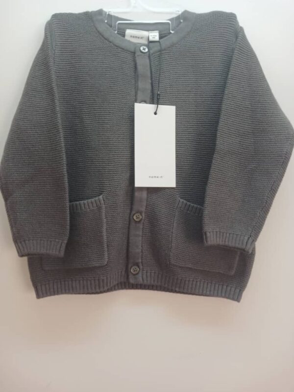 Gilet- Name it- Gris Foncé- 9 / 12 mois