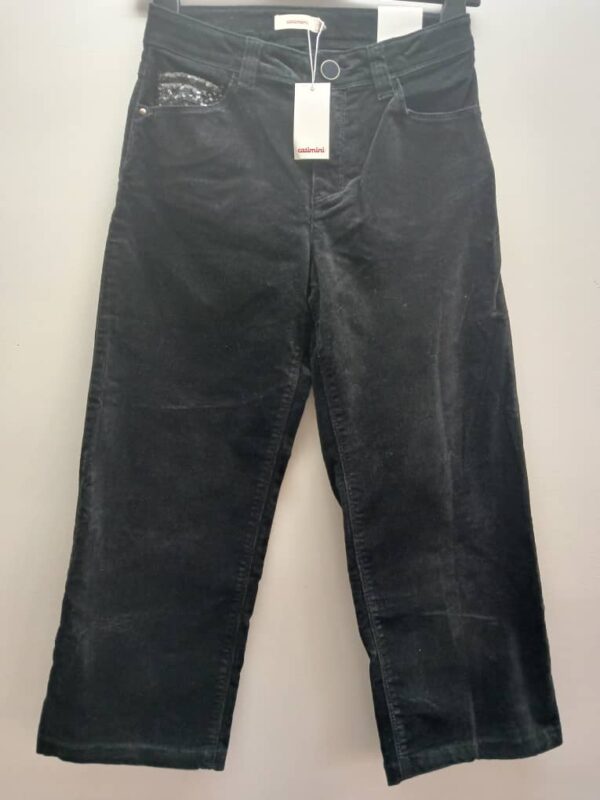Pantalon- Filles- Velours Coton- Noir- Catimini- 12 ans