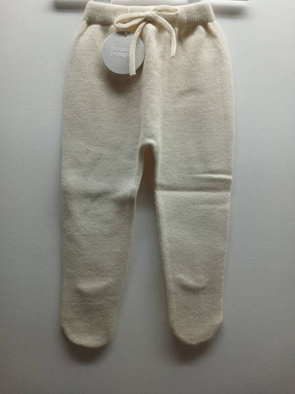 Pantalon à Pieds en Maille- Bonnet à Pompon-9 Mois