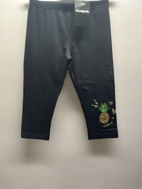 Legging-Noir -Desigual-Sequins dorés- Matière Confort- M ( 10 / 12 ans )